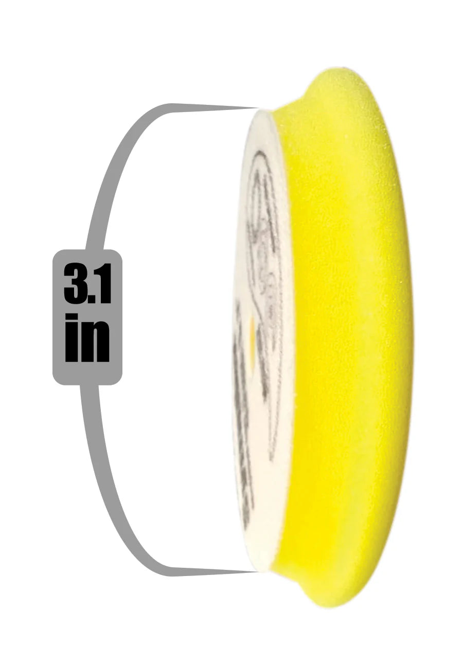 Pad Yellow Euro Foam Medium Cut 3"