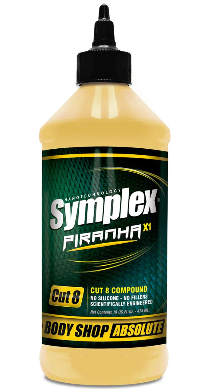 Piranha X1 Cut 8 Body Shop Compound 16oz