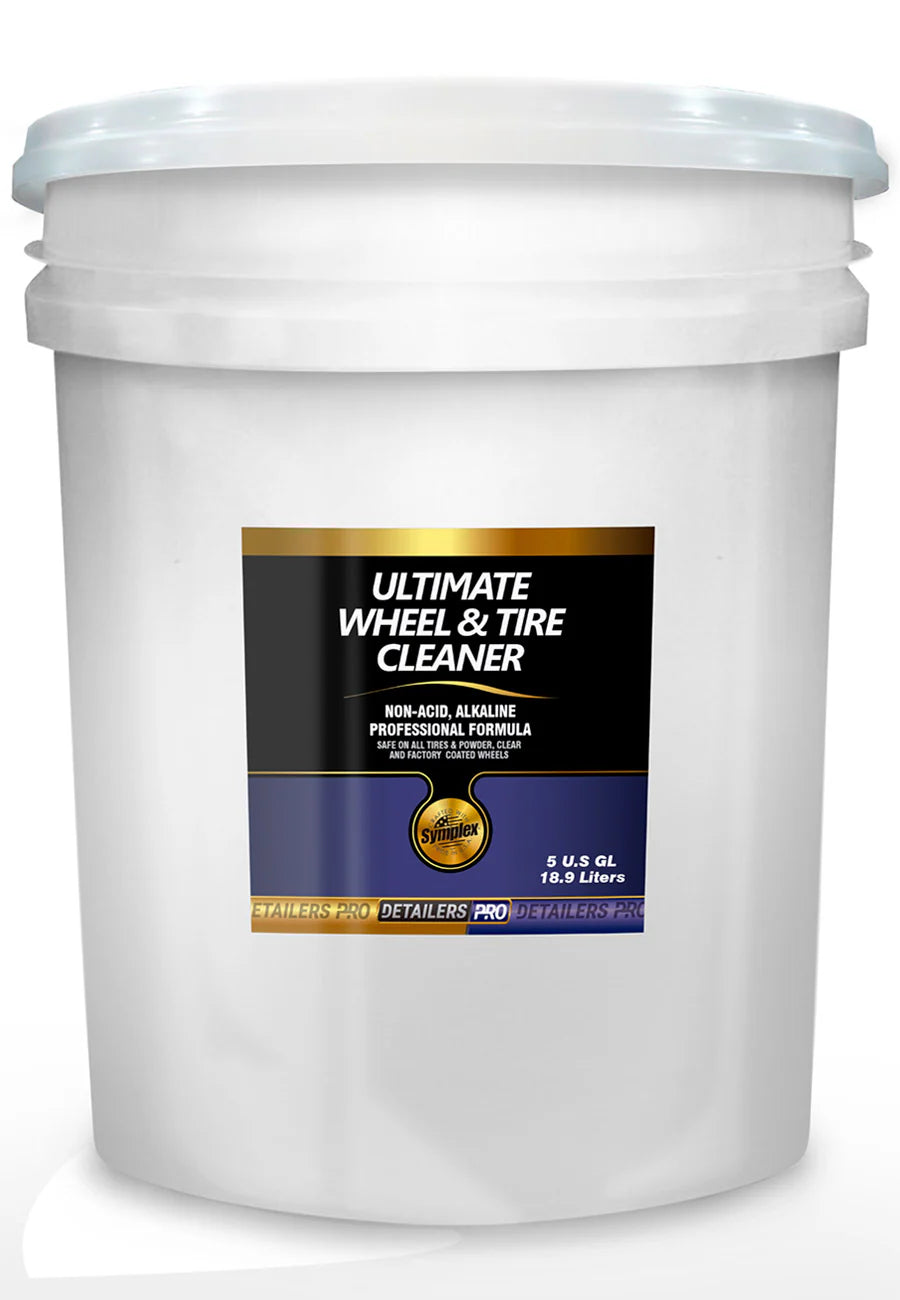 Ultimate Wheel & Tire Cleaner - Non-Acid Alkaline Technology 5 Gallon